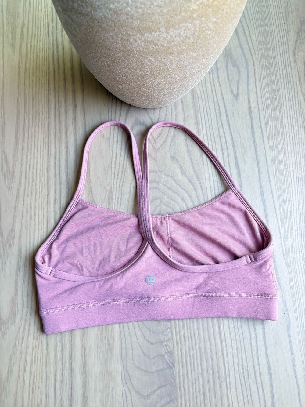 lululemon athletica Dusty Pink Strappy Light-Support Sports Bra